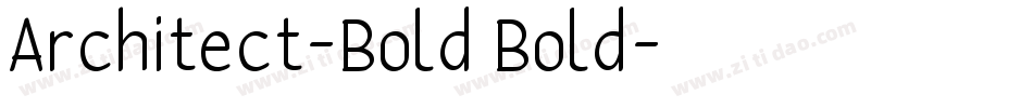 Architect-Bold Bold字体转换